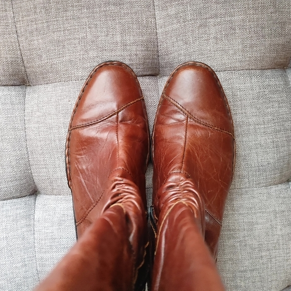 Josef Seibel Calla Brown Slouch Heeled Boots Euro 38/ US 7.5 - Picture 6 of 9